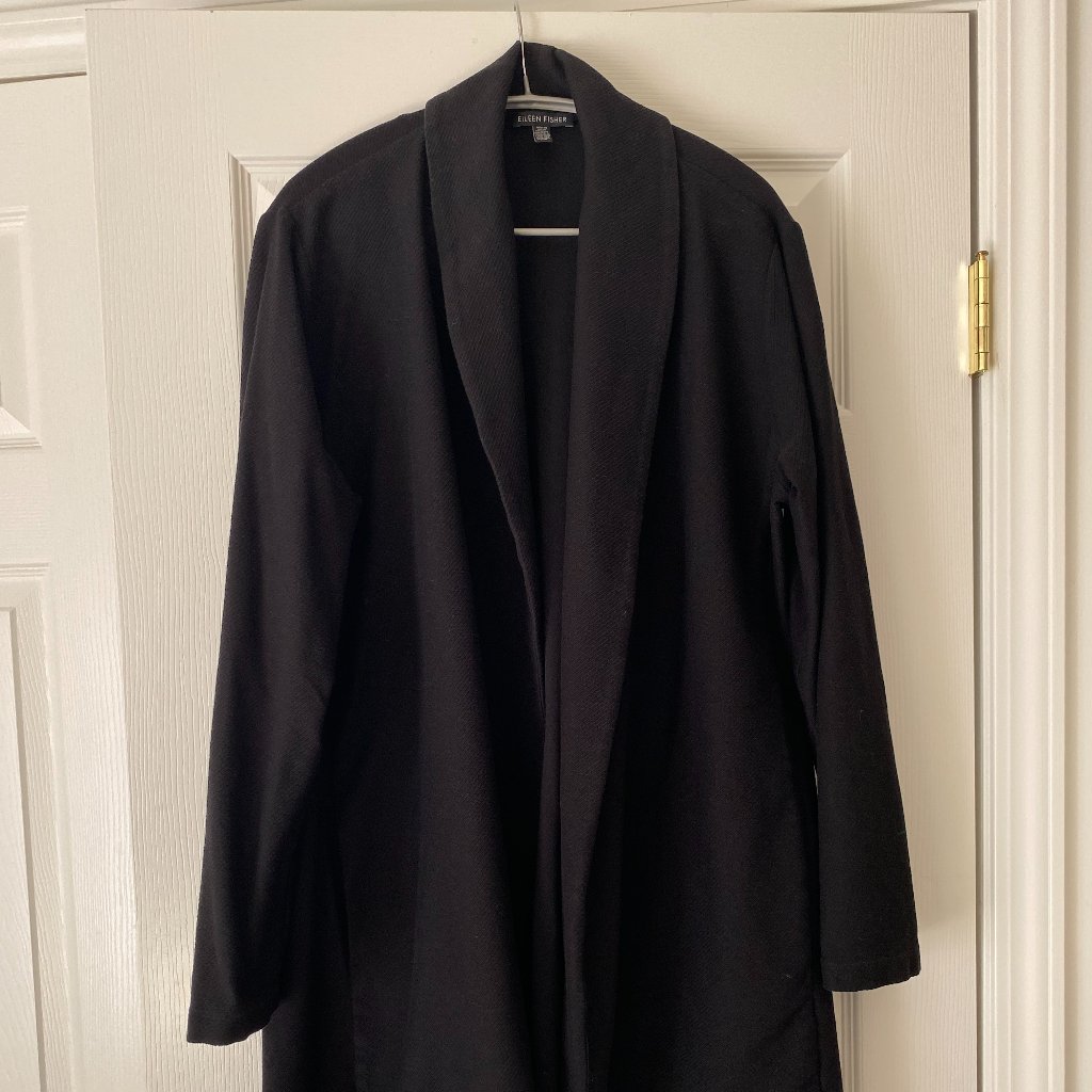 Eileen Fisher Black Knit Jacket